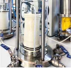 Säulenversuchsanlage für Bohrkerne