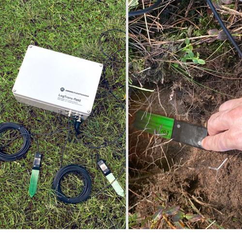  Bodenfeuchtemessstation mit Datenfernübertragungs-Technologie